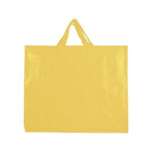 Tote bag en PP recyclé laminé 120g/m2, anses courtes et soufflet 14
