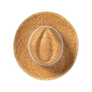 Chapeau de paille avec élastique de 3 cm à appliquer et à personnaliser 10