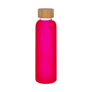 Bouteille en verre dépoli et bouchon en bambou, capacité 500 ml 4