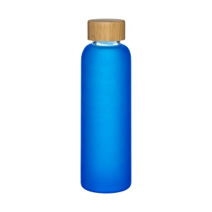 Bouteille en verre dépoli et bouchon en bambou, capacité 500 ml 2