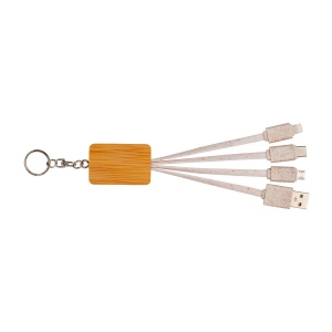 Câble d'alimentation usb- type c/lighting/micro usb avec porte-clé 3