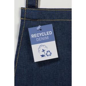 Tablier en tissus denim recyclé avec poche sur le devant 3