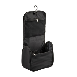 Beauty case en microfibre avec fermeture éclair, grandes poches internes 4