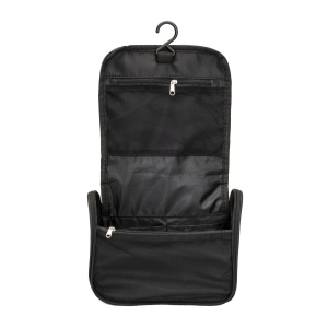Beauty case en microfibre avec fermeture éclair, grandes poches internes 5