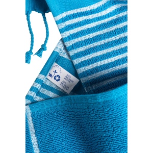 Serviette de plage en coton recyclé style fouta de 350 g/m2 19