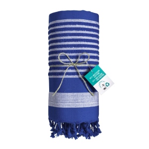 Serviette de plage en coton recyclé style fouta de 350 g/m2 22
