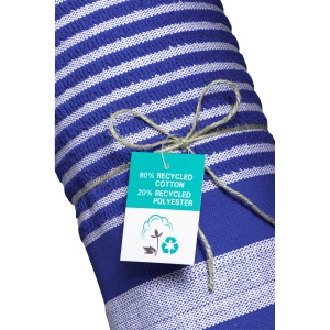 Serviette de plage en coton recyclé style fouta de 350 g/m2 23