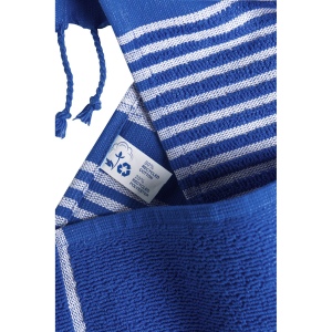 Serviette de plage en coton recyclé style fouta de 350 g/m2 24