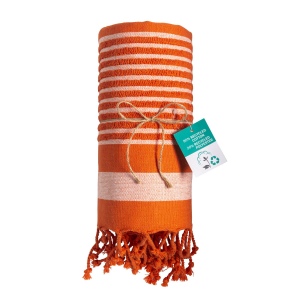 Serviette de plage en coton recyclé style fouta de 350 g/m2 27