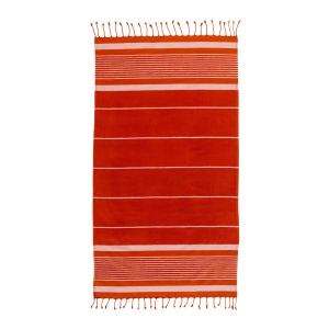 Serviette de plage en coton recyclé style fouta de 350 g/m2 30