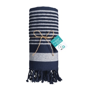 Serviette de plage en coton recyclé style fouta de 350 g/m2 32