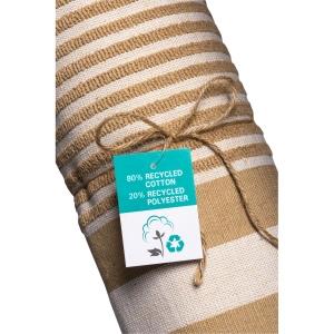 Serviette de plage en coton recyclé style fouta de 350 g/m2 13