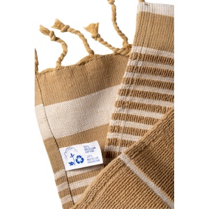 Serviette de plage en coton recyclé style fouta de 350 g/m2 14