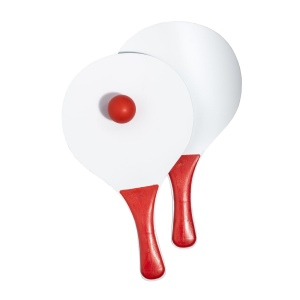 Set de raquettes de plage en MDF avec balle 3