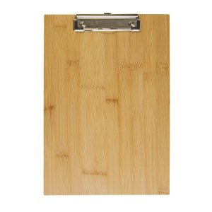 Porte-blocs A4 en bambou avec clip en métal 3