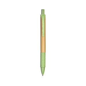 Stylo à déclic en bambou et en paille de blé