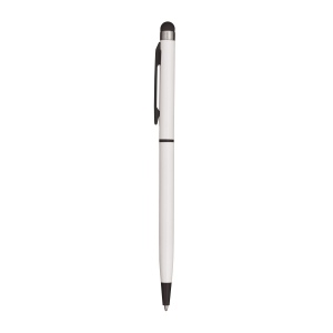 Stylo à bille en métal, avec touch screen en gomme, clip et pointe assorties. 11
