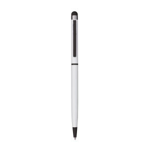 Stylo à bille en métal, avec touch screen en gomme, clip et pointe assorties. 6