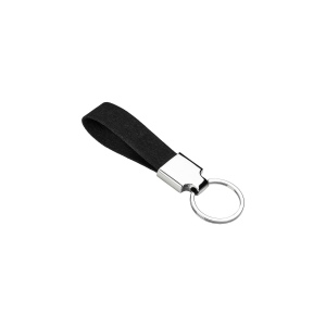 Porte-clé en Rpet avec plaque métallique chromée 4