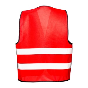 Gilet promotionnel en polyester avec bande réfléchissante et fermeture velcro 6