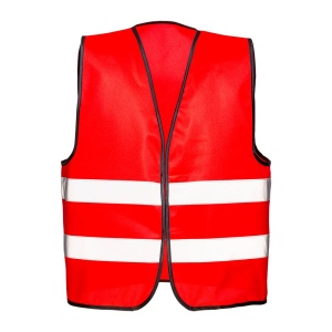Gilet promotionnel en polyester avec bande réfléchissante et fermeture velcro 3