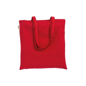 Tote bag en coton/polyester reyclé 180 g/m2, anses longues 25