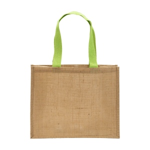 Tote bag en toile de jute, anses longues et soufflet 7