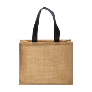 Tote bag en toile de jute, anses longues et soufflet 15
