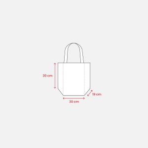 Mini tote bag en toile de jute avec anses et inserts colorés 8