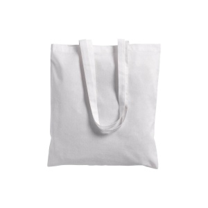Tote bag en coton/poliéster recyclé180 g/m2, anses longues et soufflet 15