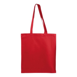Tote bag en coton/poliéster recyclé180 g/m2, anses longues et soufflet 10