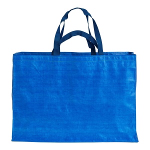 Tote bag maxi en polypropylène recyclé avec anses doubles en ruban (courtes et longues) 4