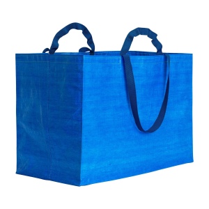 Tote bag maxi en polypropylène recyclé avec anses doubles en ruban (courtes et longues) 2