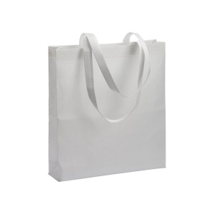 Tote bag thermosoudé en R-pet  80 g/ m2 avec soufflet 6