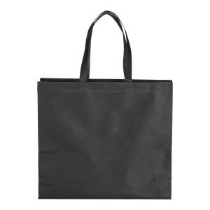 Tote bag thermosoudé en R-pet  80 g/ m2 avec soufflet 16