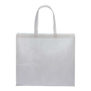 Tote bag thermosoudé en R-pet  80 g/ m2 avec soufflet 19