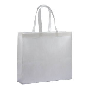 Tote bag thermosoudé en R-pet  80 g/ m2 avec soufflet 20