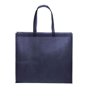 Tote bag thermosoudé en R-pet  80 g/ m2 avec soufflet 10