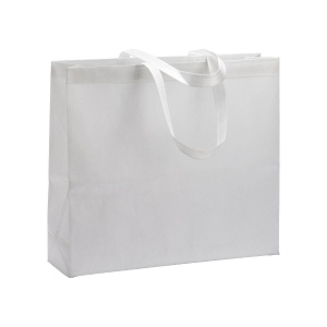 Tote bag thermosoudé en R-pet  80 g/ m2 avec soufflet 6