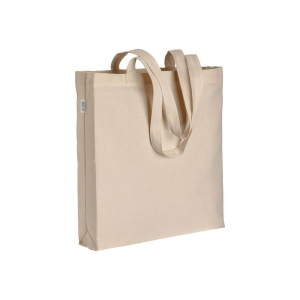 Tote bag en coton biologique 220 g/m2, avec anses longues et soufflet 2