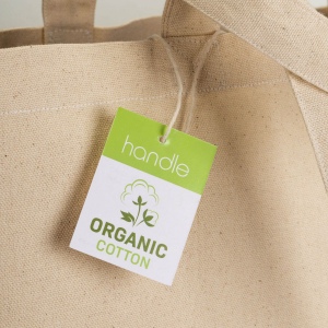 Tote bag en coton biologique 220 g/m2, avec anses longues et soufflet à la base 5