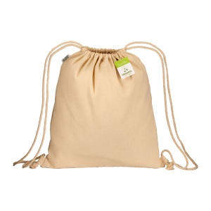 Sac à dos en coton biologique 220 g/m2 avec fermeture à cordons 3