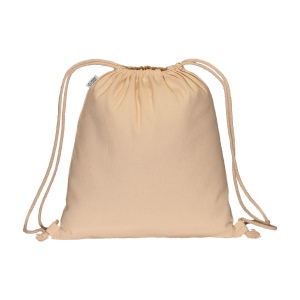 Sac à dos en coton biologique 220 g/m2 avec fermeture à cordons 4