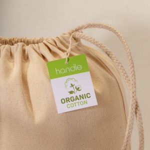 Sac à dos en coton biologique 220 g/m2 avec fermeture à cordons 5