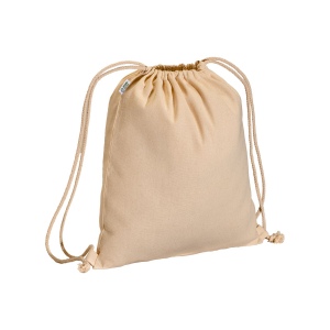 Sac à dos en coton biologique 220 g/m2 avec fermeture à cordons 2