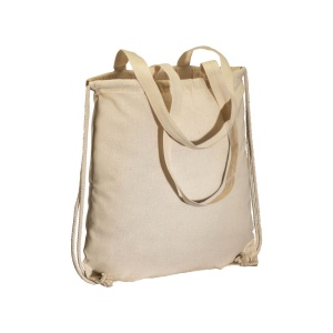Sac à dos en coton 135g/m2 avec fermeture à cordons et anses 2
