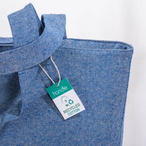 Tote bag en coton recyclé avec soufflet, 280 g/m2 11