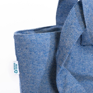 Tote bag en coton recyclé avec soufflet, 280 g/m2 12