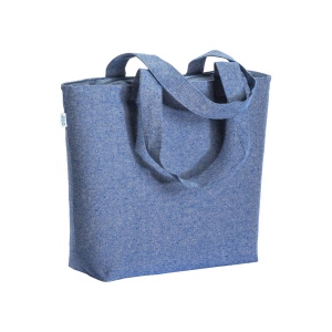Tote bag en coton recyclé avec soufflet, 280 g/m2 3