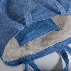 Tote bag en coton recyclé, avec soufflet à la base et anses doubles, 280 g/m2 14